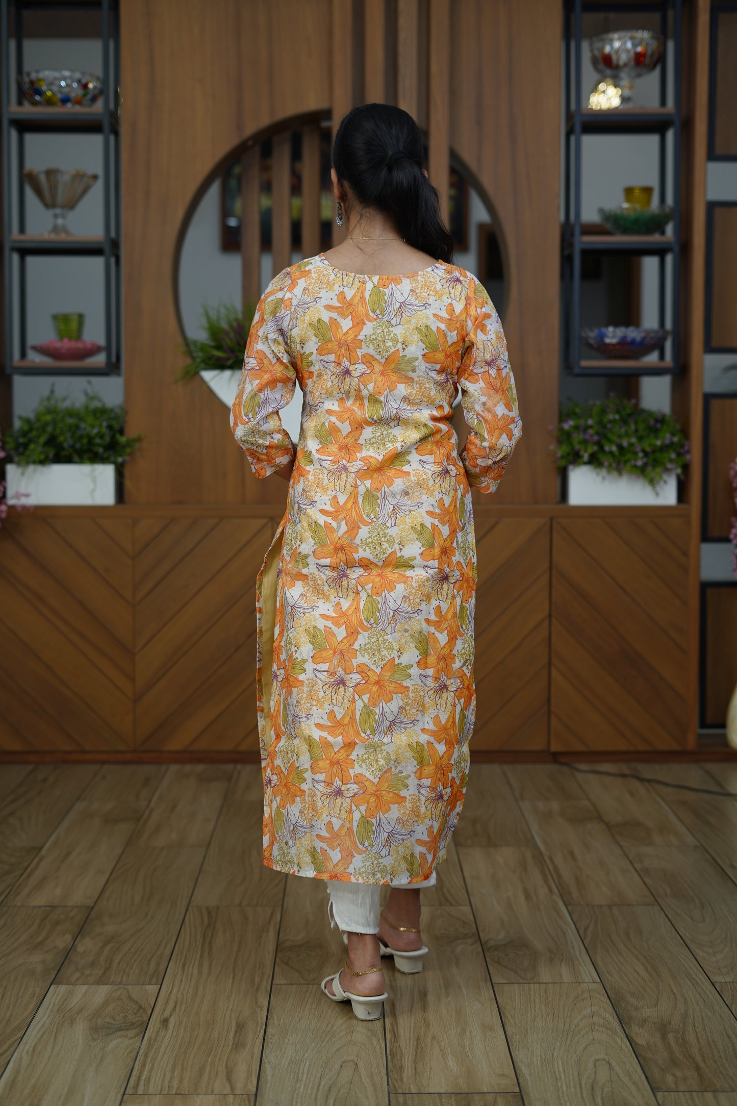 Lime Yellow Casual Wear Kurti - F1076