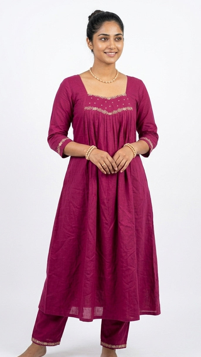 Festagio Magenta Heritage Co-ord Set