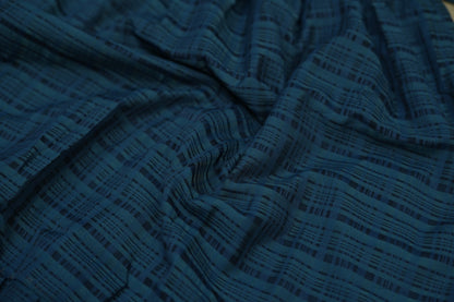 Teal Blue Puff Sleeve Dress - F1067