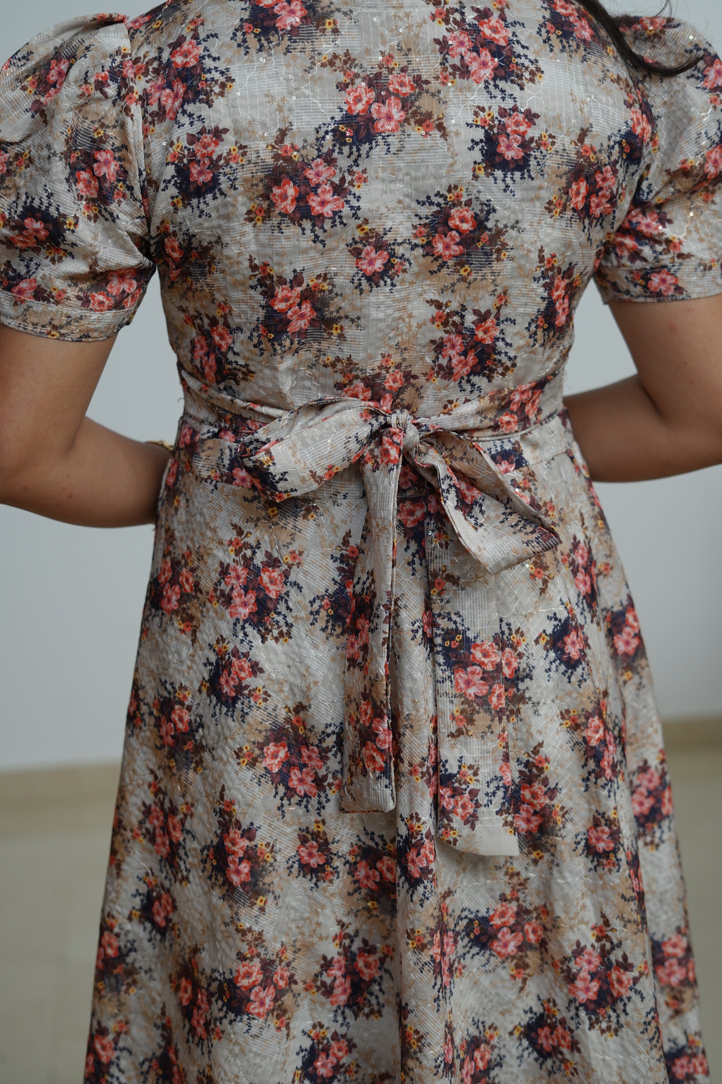 Blush Garden Flared Dress