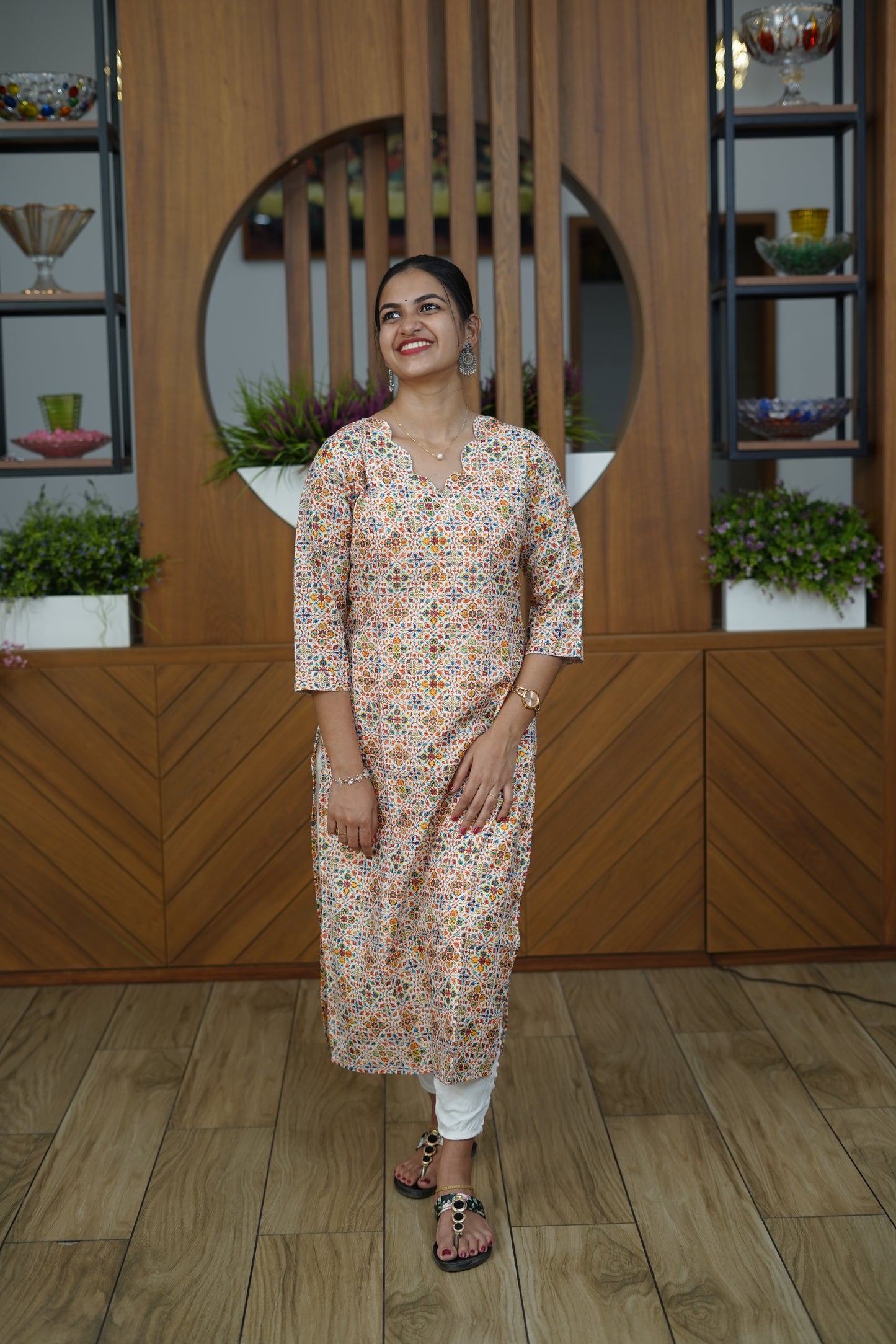 Jaipur Mosaic Print Kurti - F1076