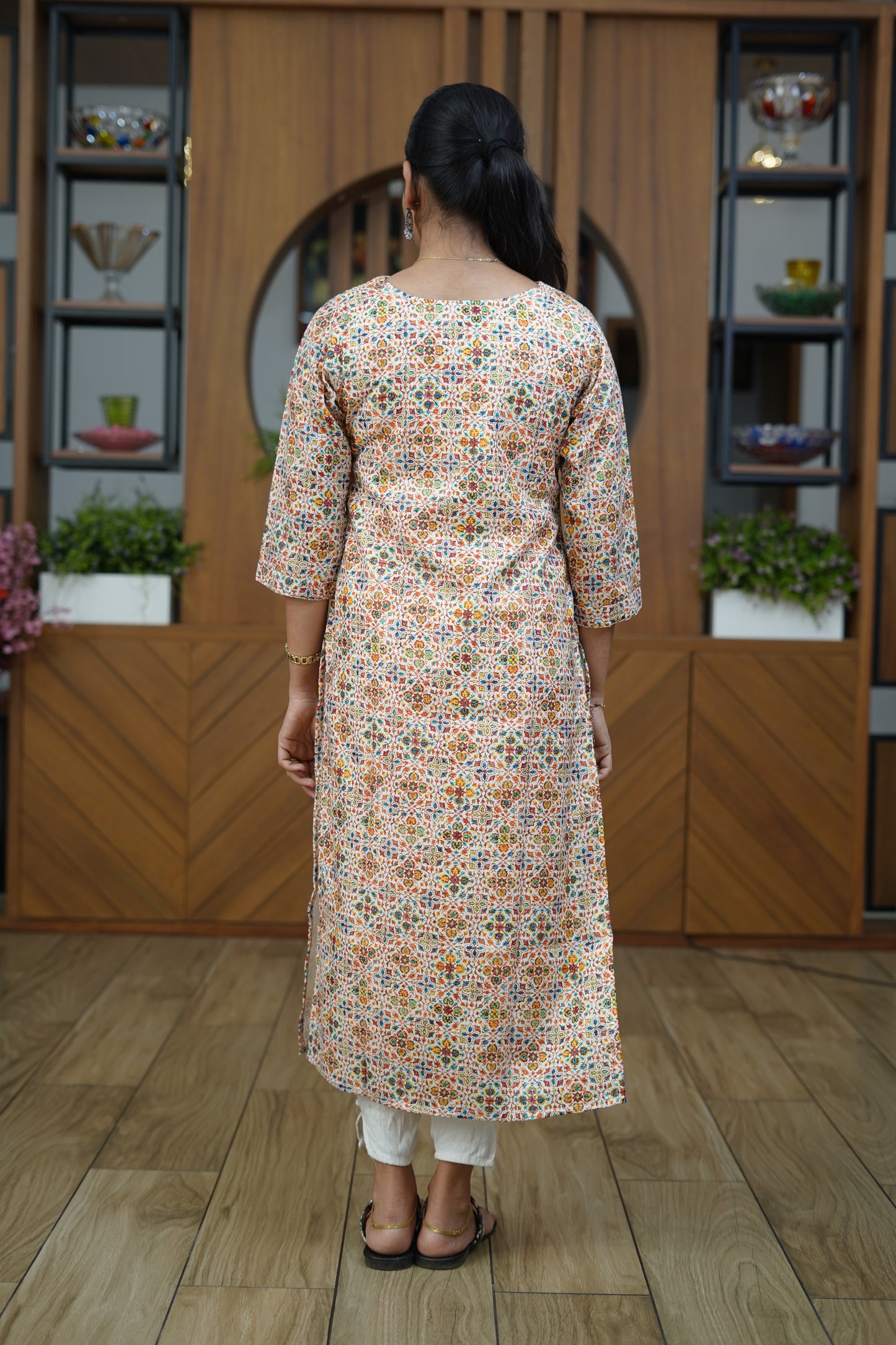 Jaipur Mosaic Print Kurti - F1076