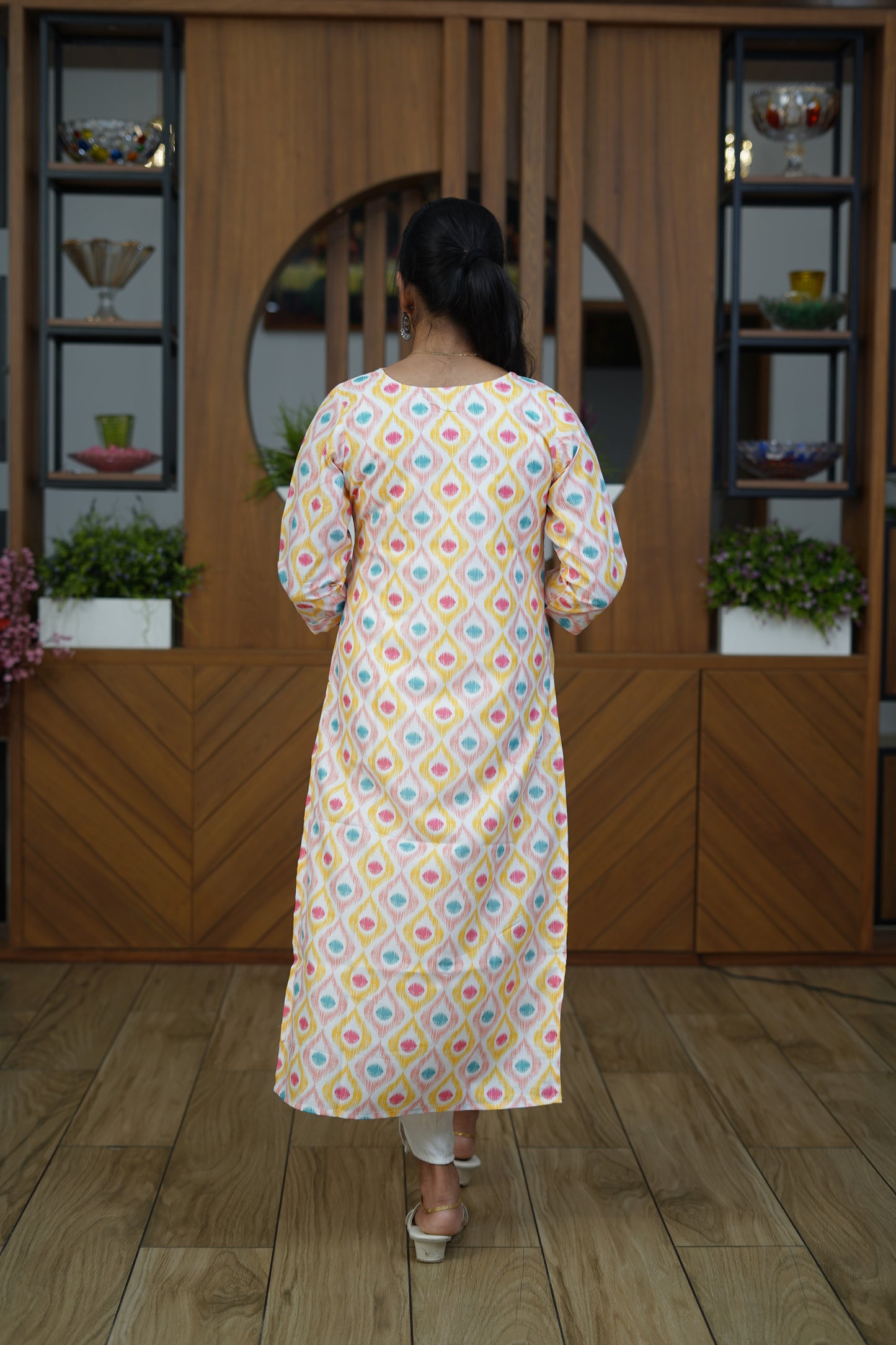 Orchid Mist A-Line Kurti - F1076