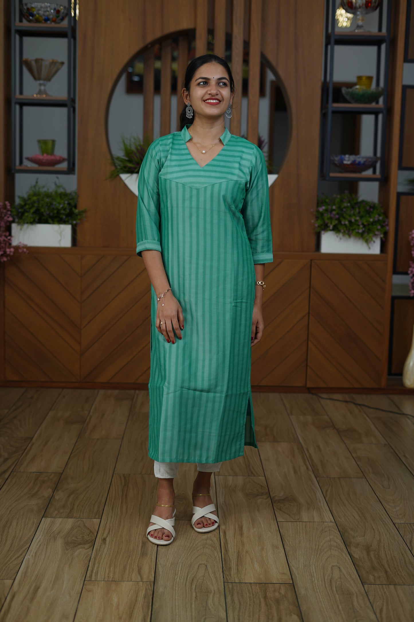 Azure Blue Breezy Kurti - F1068