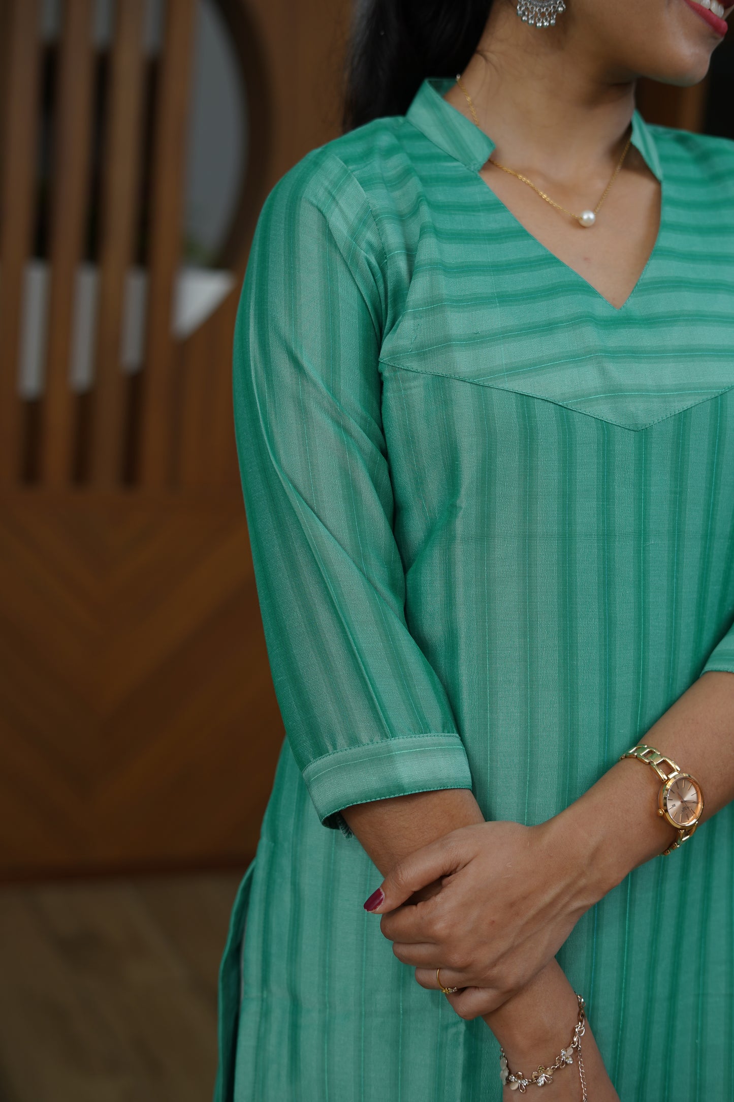 Azure Blue Breezy Kurti - F1068