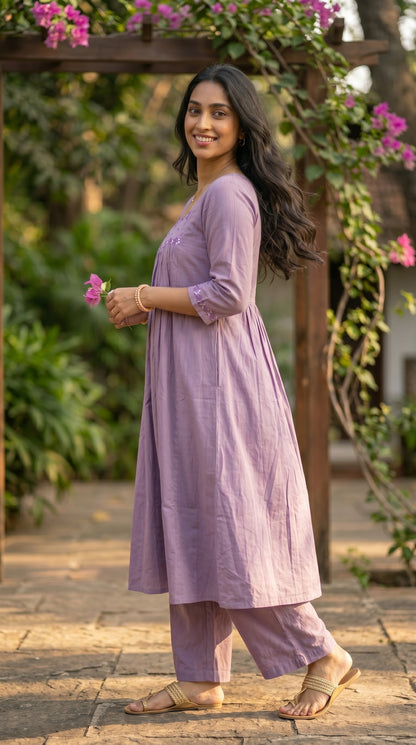 The Lavender Mist Gathered Co-ord
