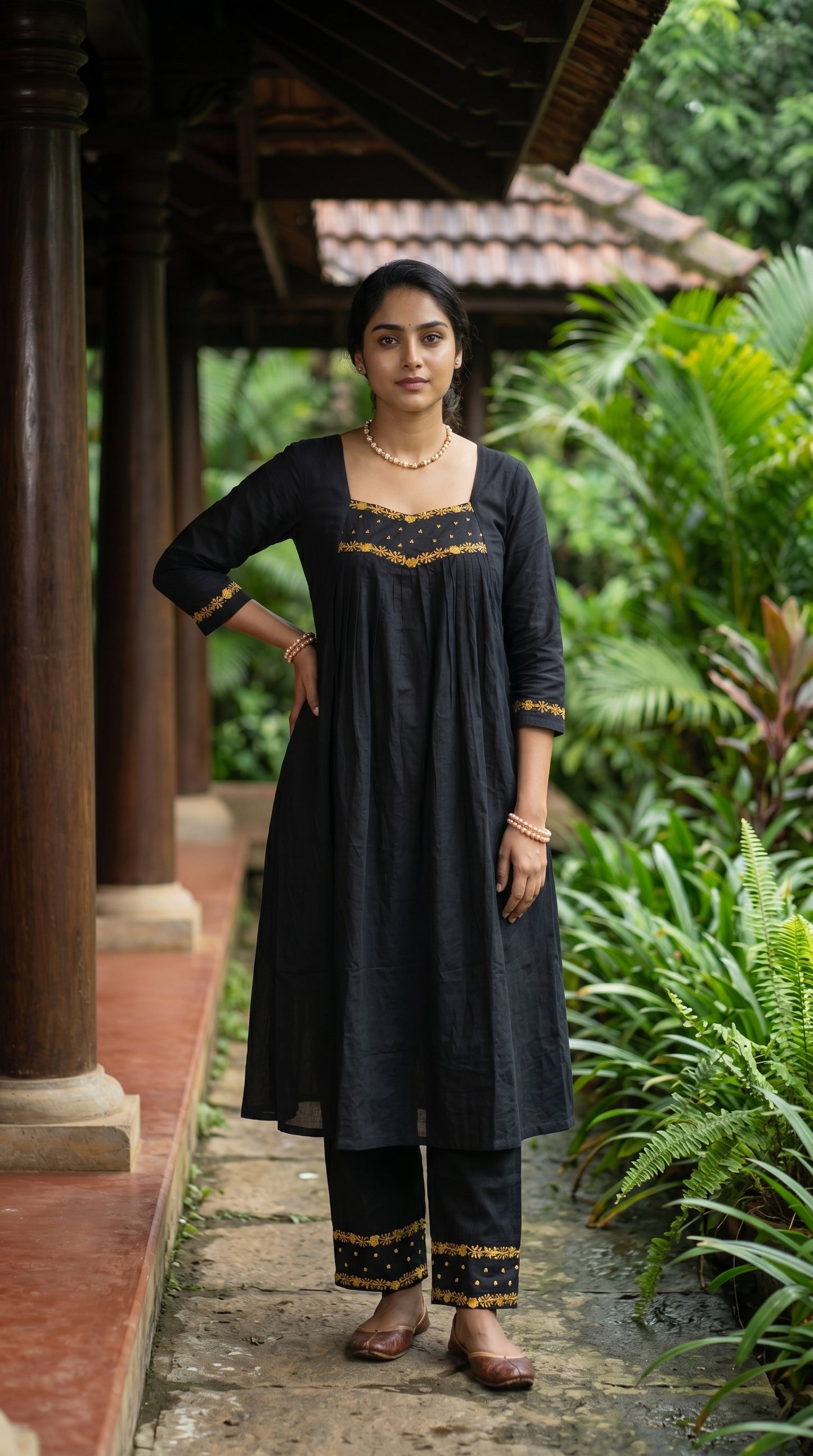 Midnight Black Zari Co-ord Set