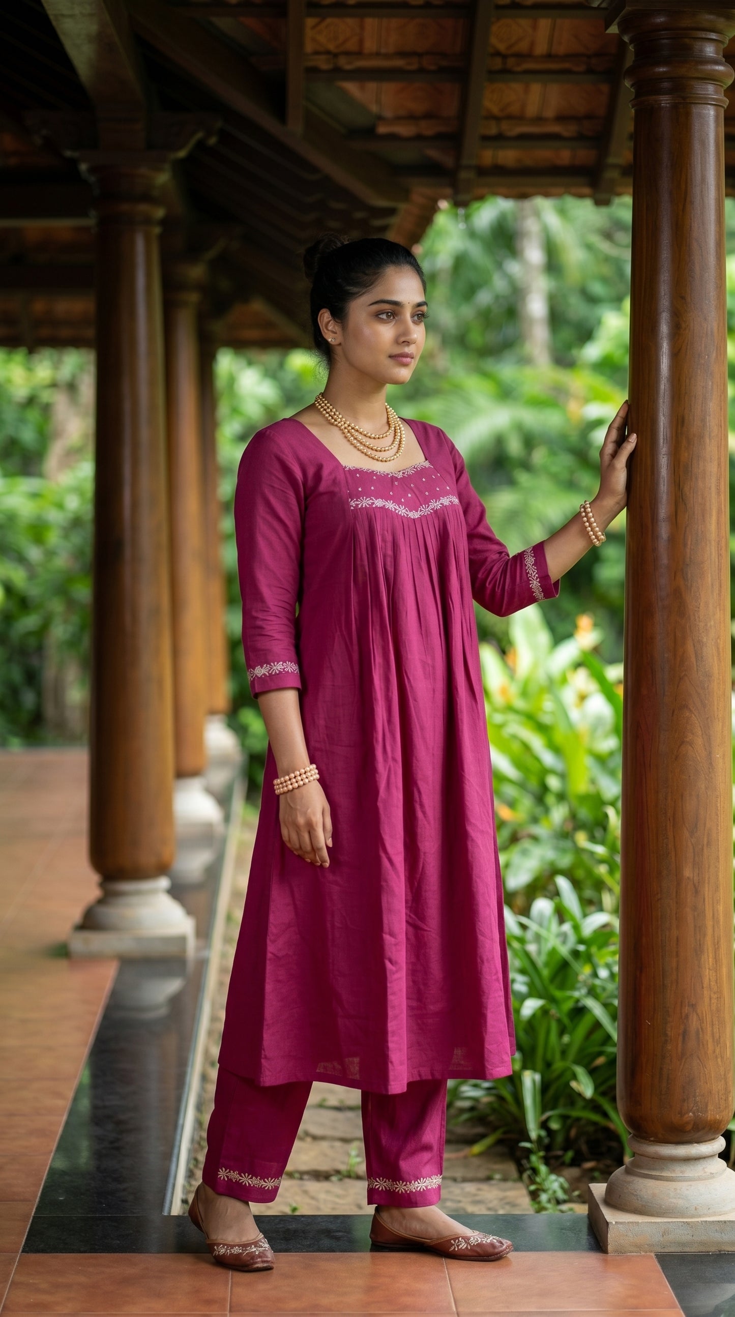 Festagio Magenta Heritage Co-ord Set