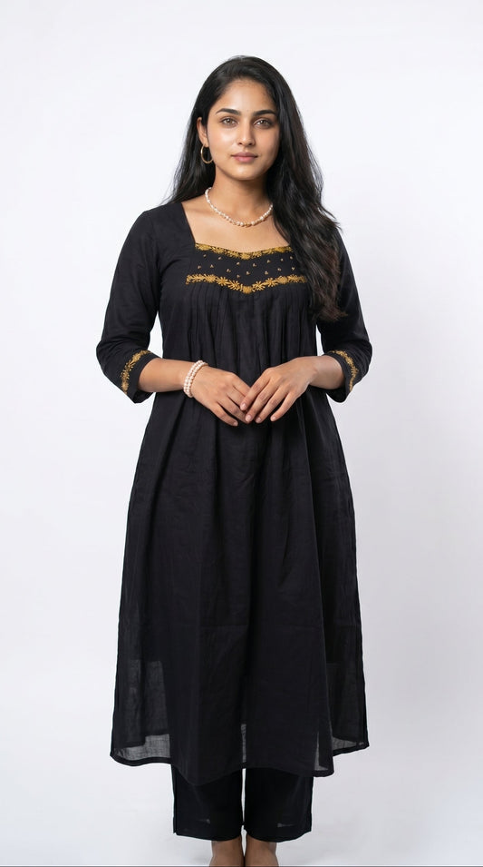 Midnight Black Zari Co-ord Set